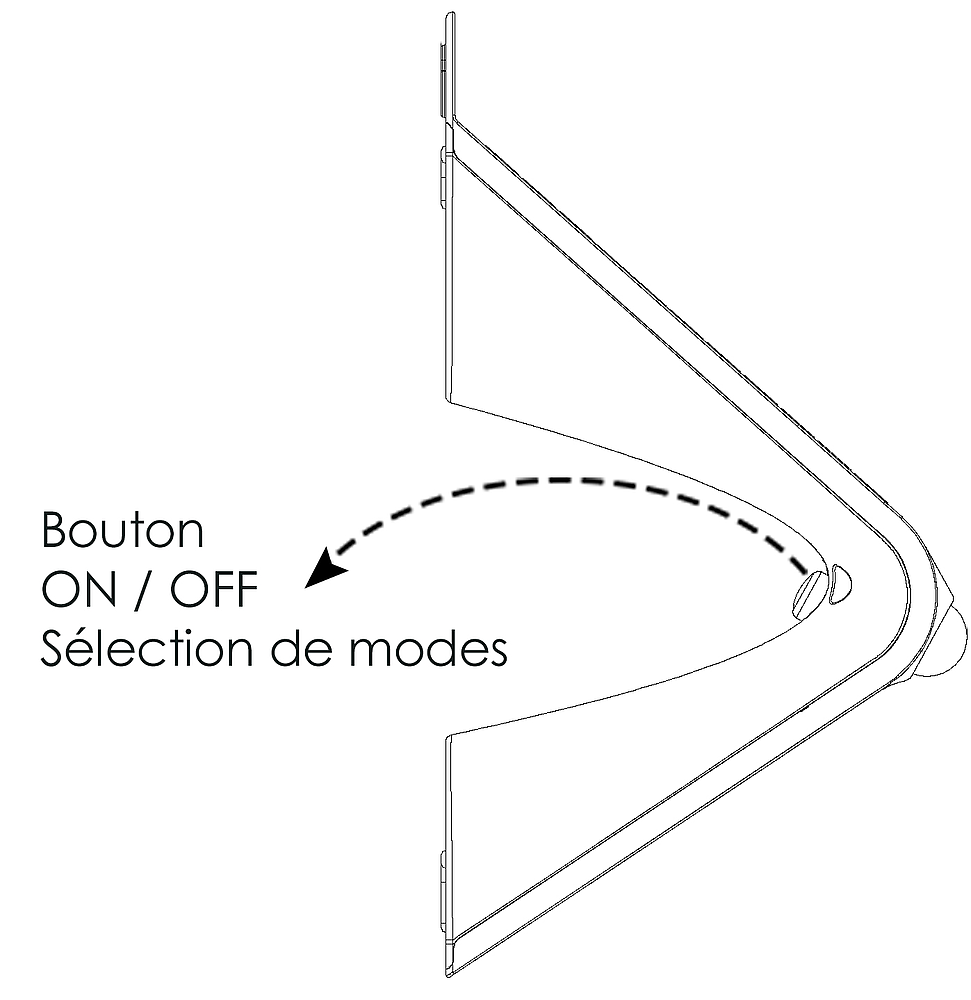 Applique solaire noir 500Lm